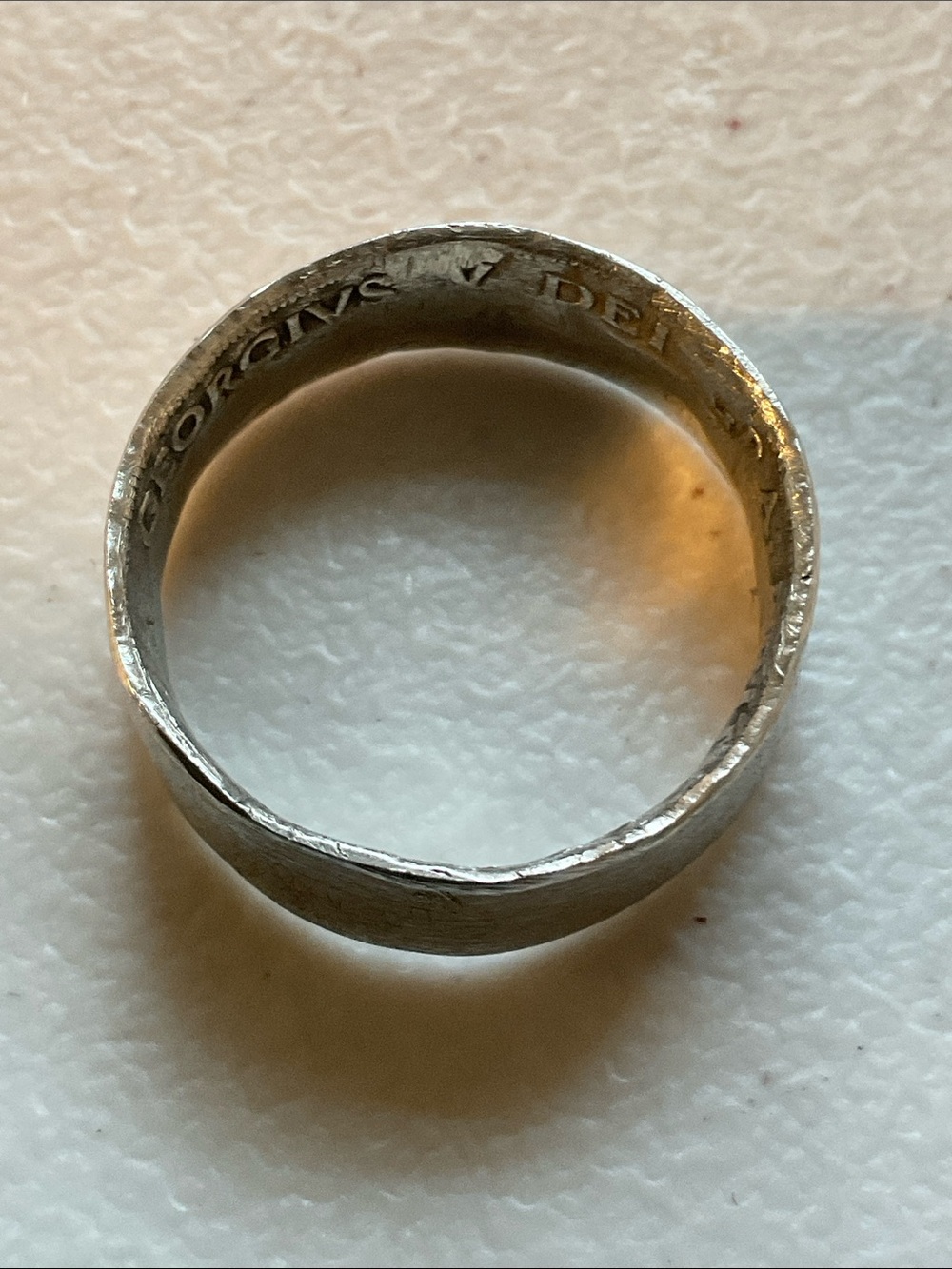 Ring From King George VI Florin (Two Shillings Coin)